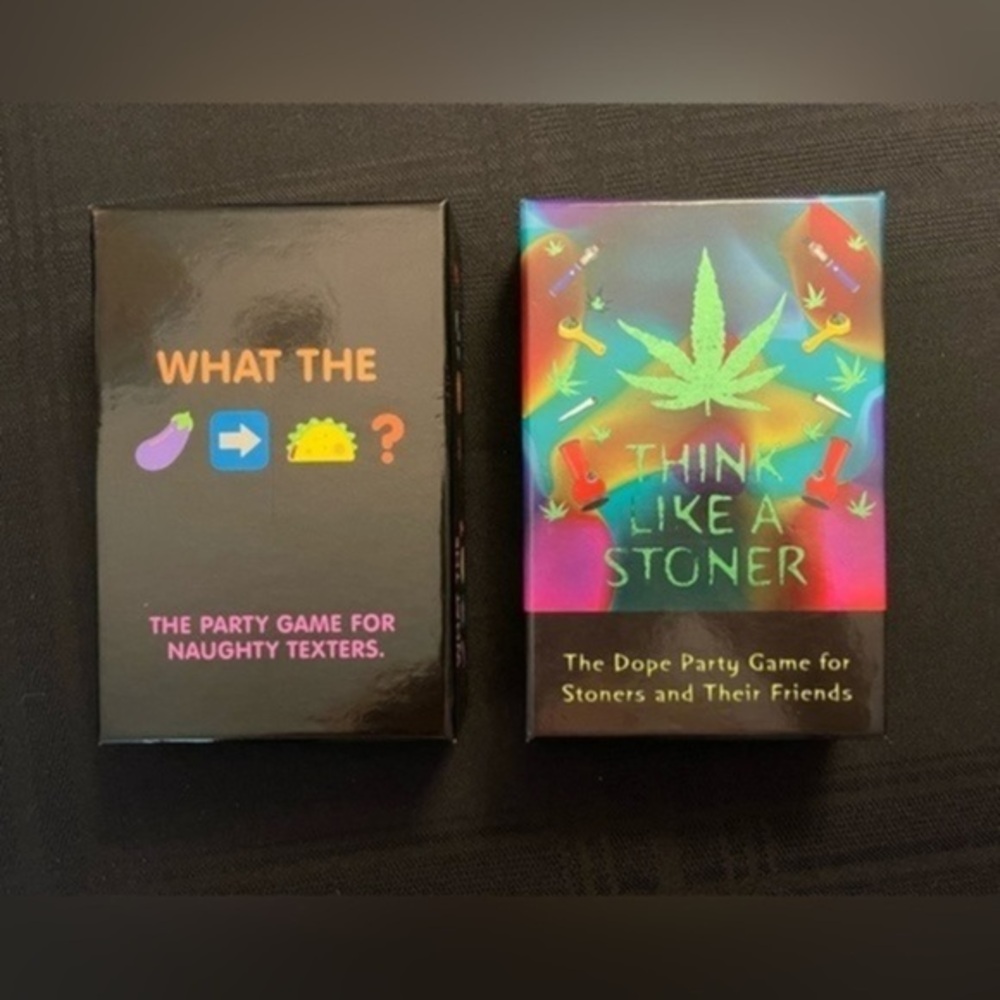 Kheper Games games Think Like a Stoner and What the 🍆 ➡️🌮❓from 2019.
